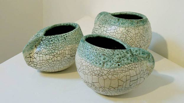 John Struthers Stoneware Ceramics Pod forms